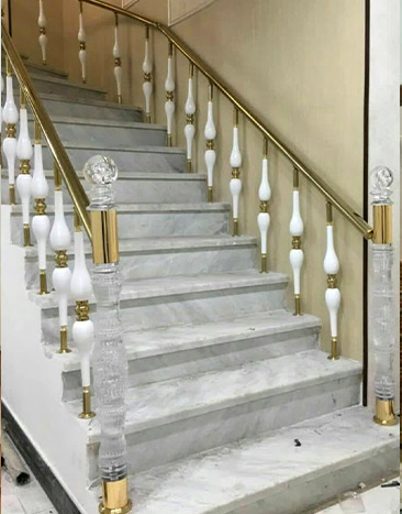 نرده استیل طلایی